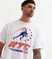 New Look White NYC Running Club Logo T-Shirt